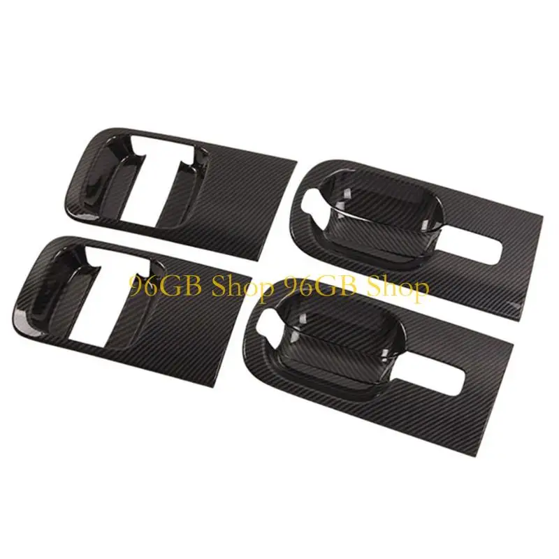 

96GB Scratch Resistant ABS Carbon Fiber Door Handle Bowl Covers Protectors Protective Cover for H1 I800 2018-2020 Vehicles