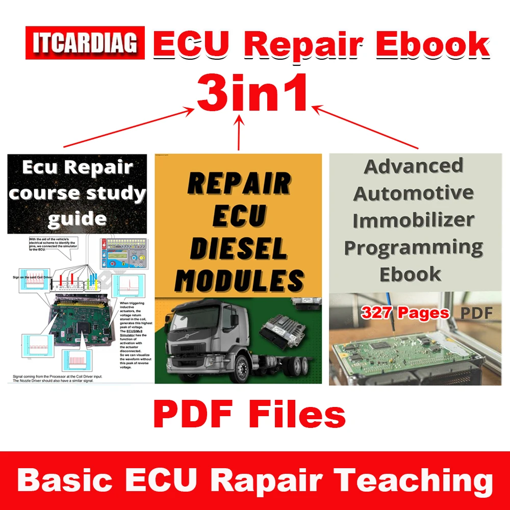 

ECU Repair Course Study Guide Repair ECU Diesel Module Advanced Automotive Immobilizer 3in1 ECU Basic Teaching PDF File Ebook