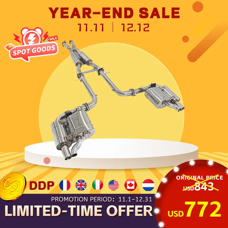 

OUCHI 11.11 Распродажа | Для Genesis G70 Выхлоп с электронным клапаном Пульт дистанционного управления | Нержавеющая сталь 304.