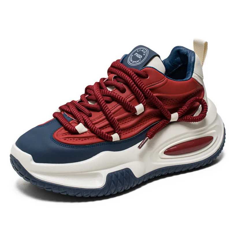 

2025 новая мужская обувь высокого качества, красивая модная модная повседневная обувь, дышащая спортивная обувь на толстой подошве, увеличивающая рост