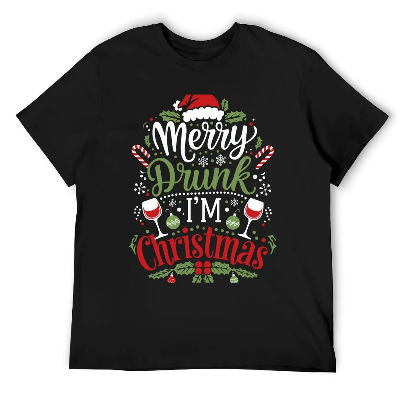 

Merry Drunk I'm Christmas T-Shirt Personalized t-shirt quick-drying customizeds big and tall t shirts for men