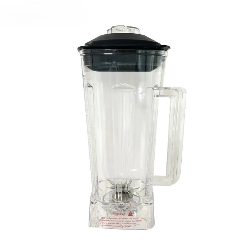 

Commercial Blender Spare Parts 2L Square Container Jar Jug Pitcher Cup Bottom with Serrated Smoothies Blades Lid