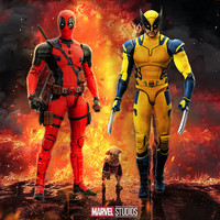 New Zd Toy Deadpool And Wolverine Model 7-Inch 1/10 Action Character Deadpool Model Marvel Superhero Series Decoration Boy Gift