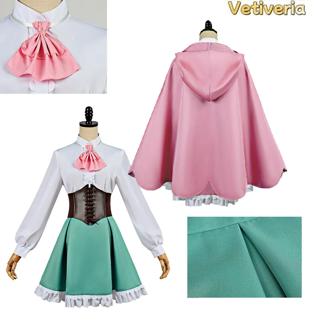 Adult Rem Cosplay Ram Costume Top Skirt Hooded Cloak Outfits Re Anime Zero Disfraz Halloween Carnival Party Roleplay Women Suit