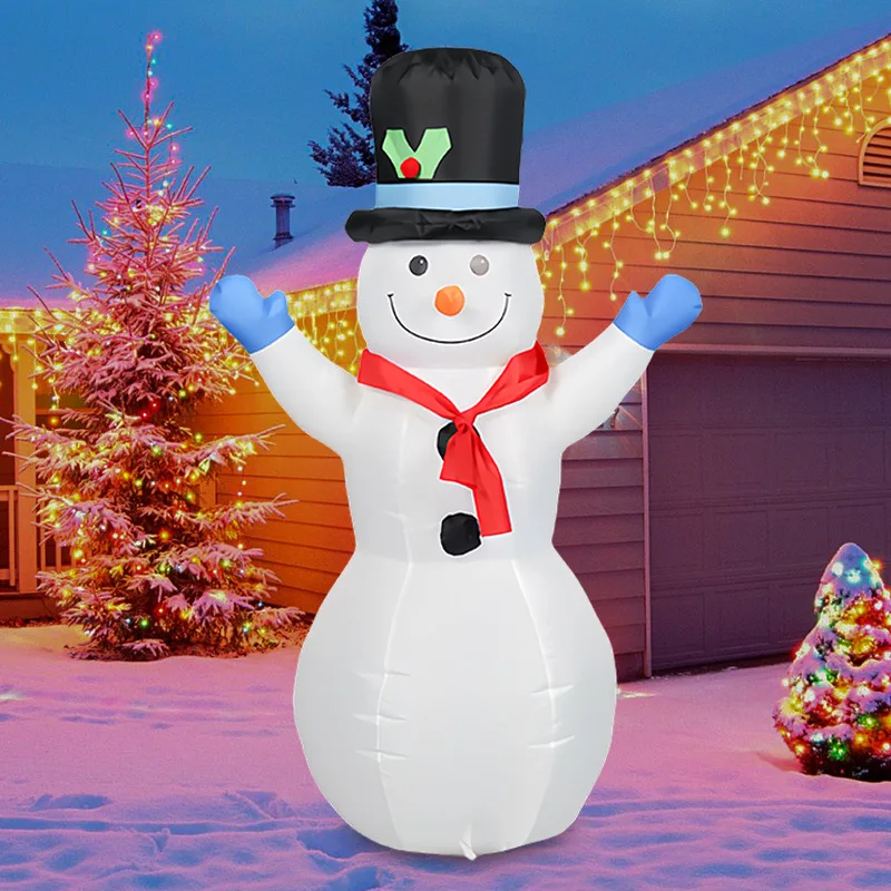 

Christmas supplies inflatable Christmas snowman air mold LED luminous decoration courtyard garden party ornament