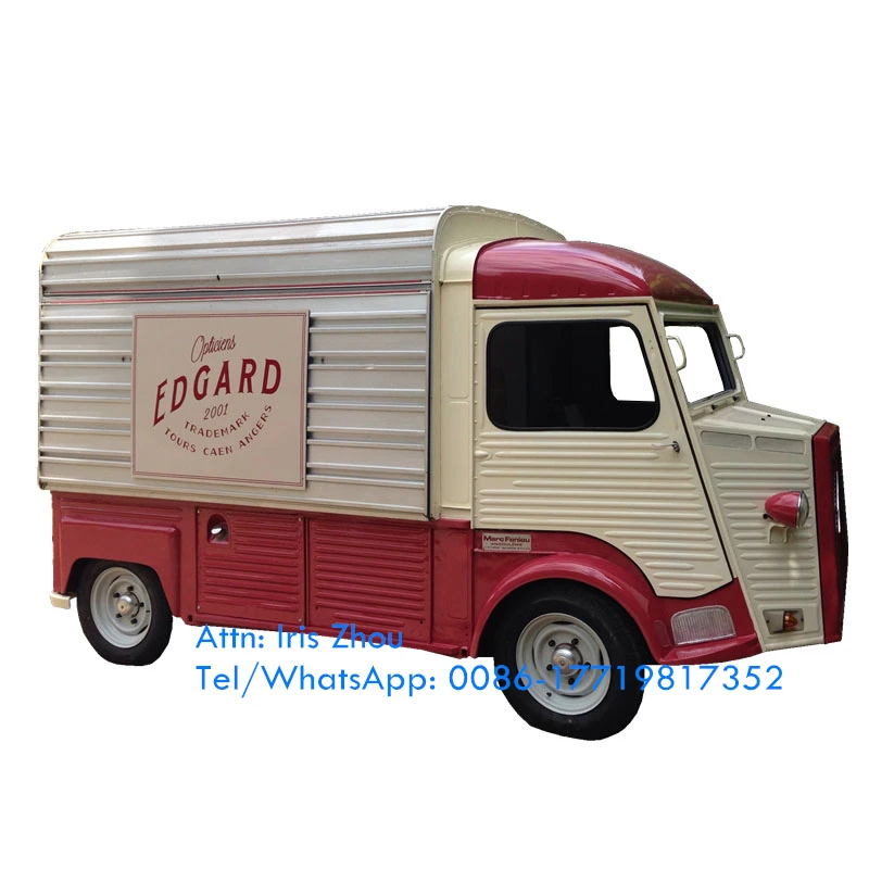 New Street Catering Trailer Food Truck Mobile Kitchen Vending Kiosk Coffee Bubble Tea Ice Cream Cart Electric Vintage Vehicle