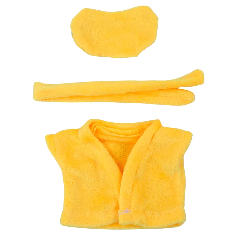 17cm Doll Accessories Clothes Exquisite Sleeprobe Eyemask Set Doll Dress Up for Labubu Christmas Socks Small Surprise