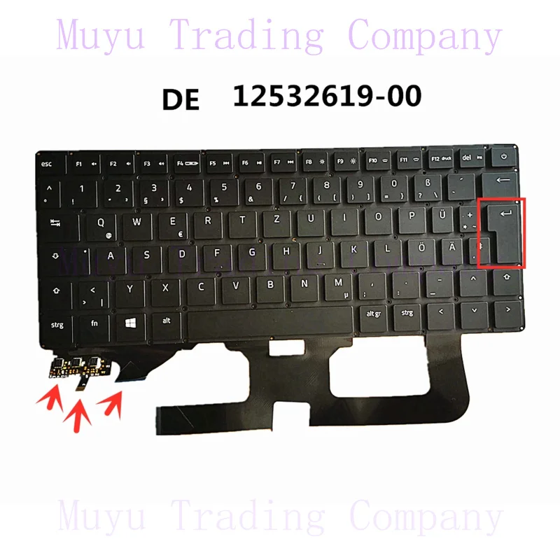 Laptop NO/DE/FR Backlight Keyboard for Razer Blade 13 RZ09-0310