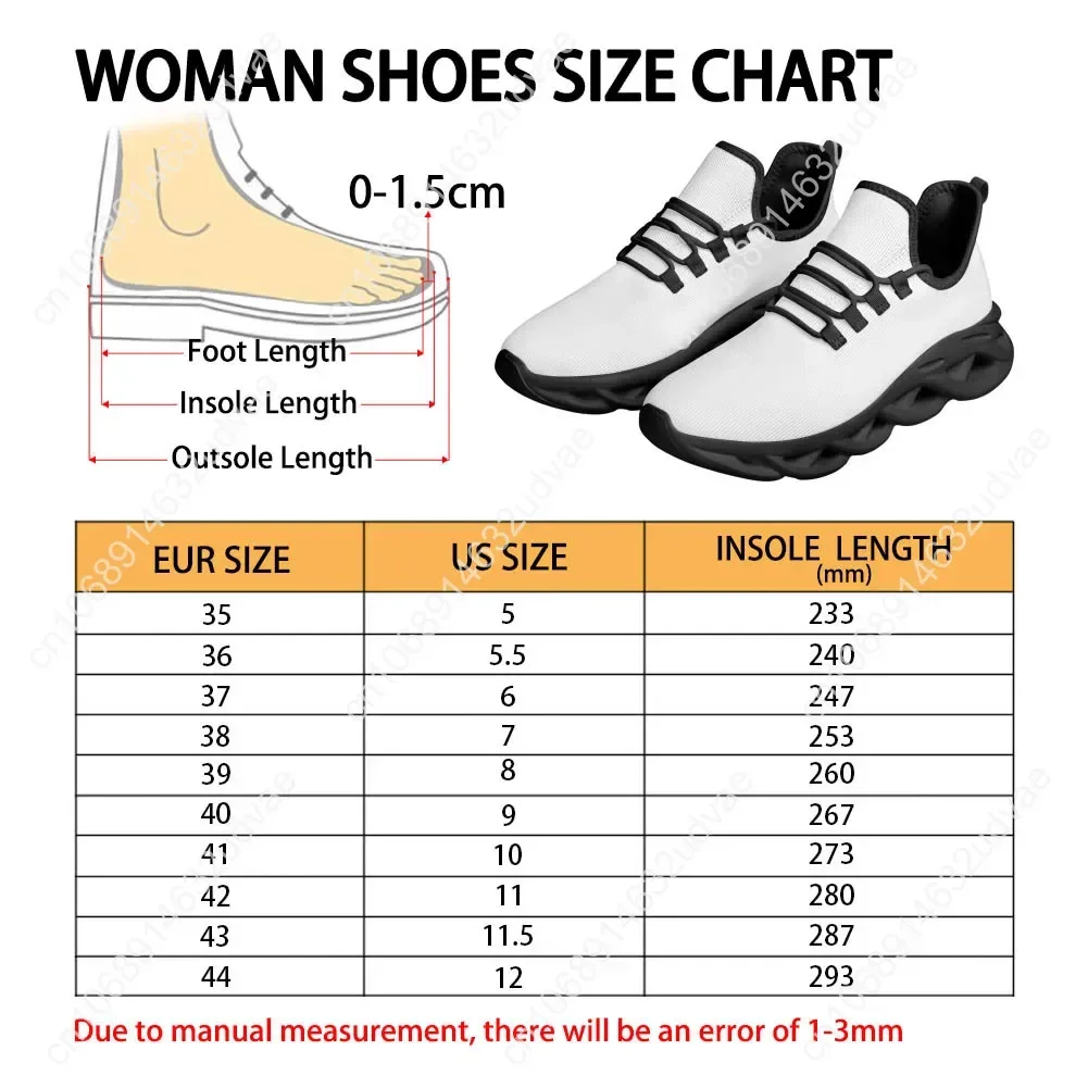 Lovely Teeth Cartoon Mesh Sneakers Comfort Air Cushion Platform Shoes for Women Shockproof Light Running Tennis 2023