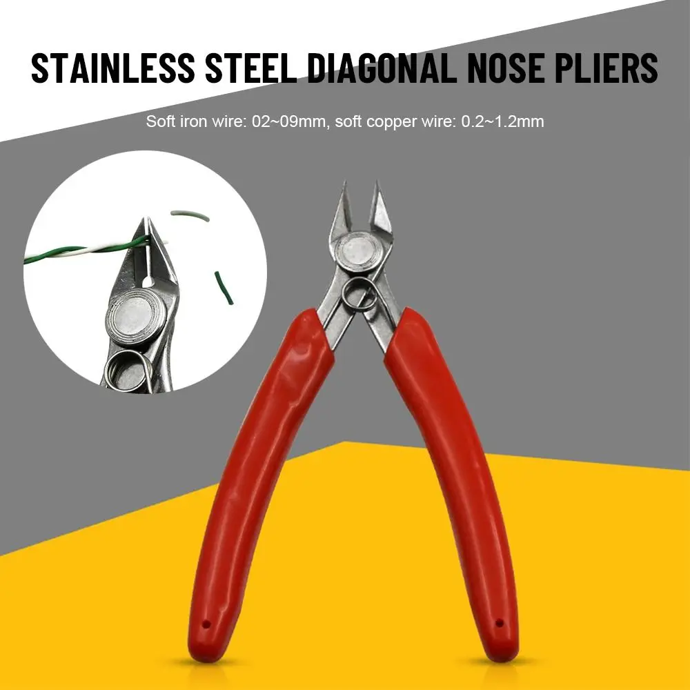 High Quality Diagonal Pliers Stainless steel Pliers Electrical Wire Cable Cutters Cutting Side Snips Flush Pliers Nipper Tools