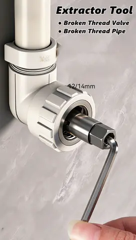 Faucet Angle Valves Broken Wire Extractor Set Damage Screw Extractor Remover For Plumbing Maintenance Pipe Thread Extractors