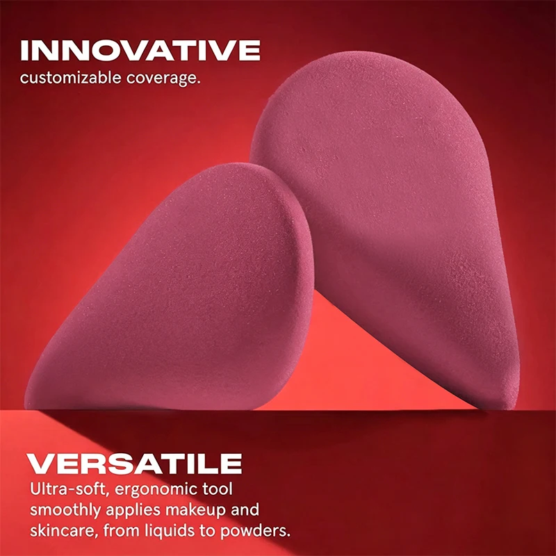 Soft Makeup Sponges Powder Puffs Conical and Cut Surface Foundation Contour Sponges Face Wash Cosmetic Eggs Lasting Makeup Tools