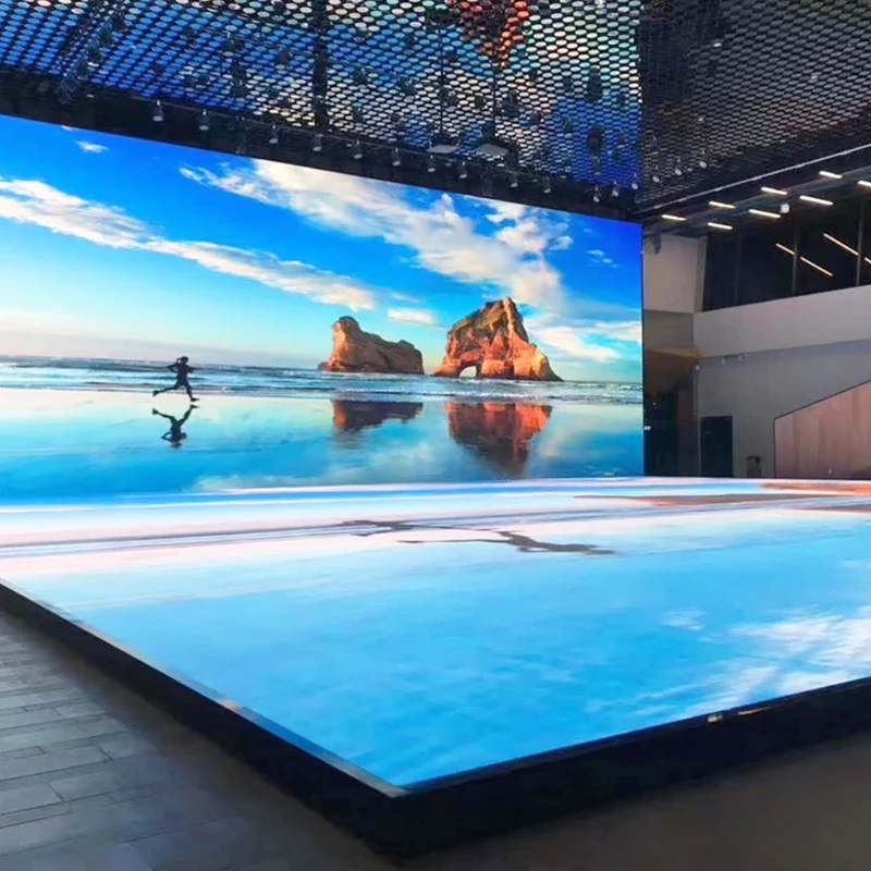 Outdoor Digital Wedding Interactive Dance Led Floor Tiles Projector System Led Video Panels Screen Display Interactive Led Floor