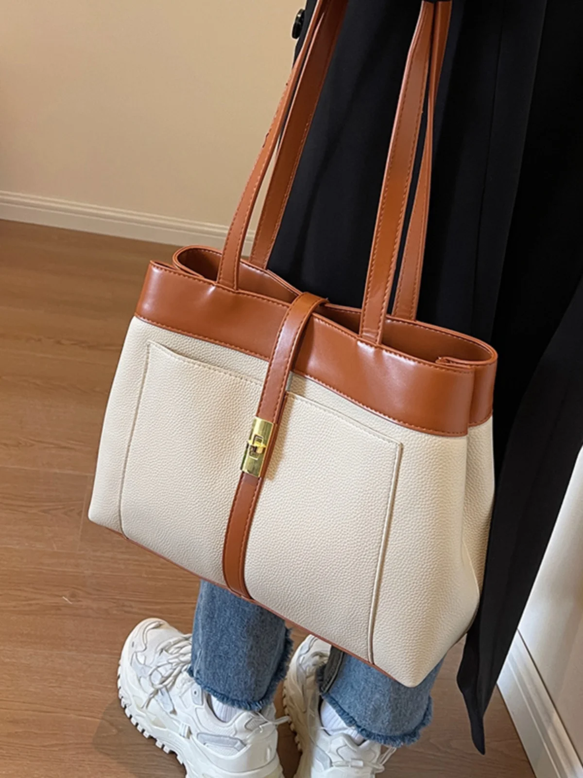 Fashion Large Capacity PU Tote Bag For Women Luxury Designer Brand 2023 New High-quality Shoulder Messenger Bag