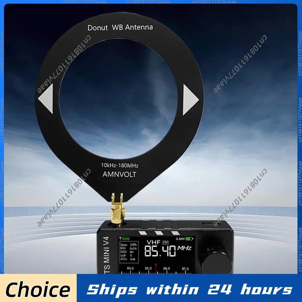 

Портативное радио V4 AMNVOLT Mini SI4732 DSP с режимами FM, AM, SSB, LSB, USB, транзисторное, с 1,9-дюймовым IPS-экраном, ESP-32-S3