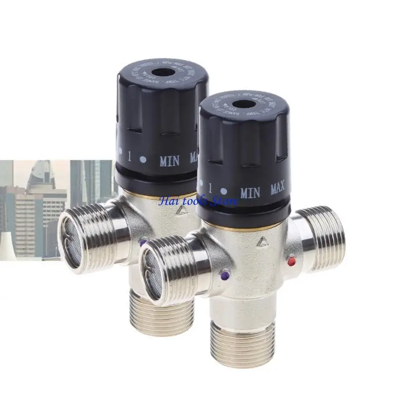 X37E 3/4" DN20 Wassermischung für Ventil, thermostatische Mischung für Ventil, Heiß-Kaltwasser-Mischung für Ventil, Messing für – Detail 4