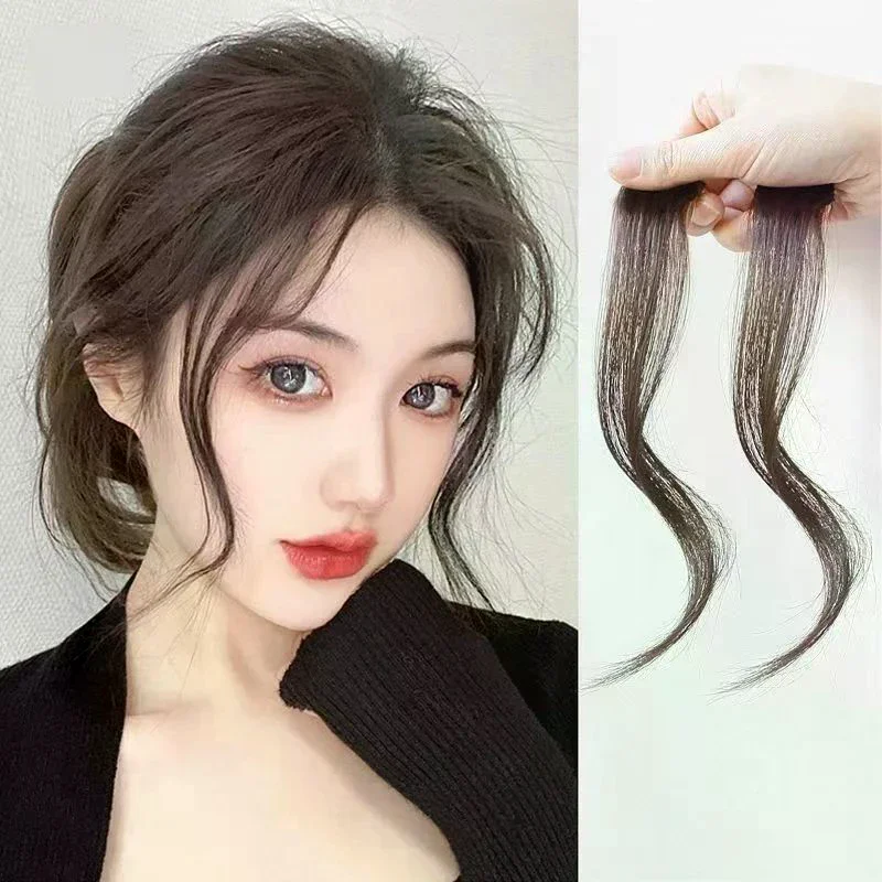 Synthetic 3DAir Bangs Hair Clip-In Bangs Extension Fake Fringe Natural False Bang Topper Hairpiece Invisible Clourse Bang
