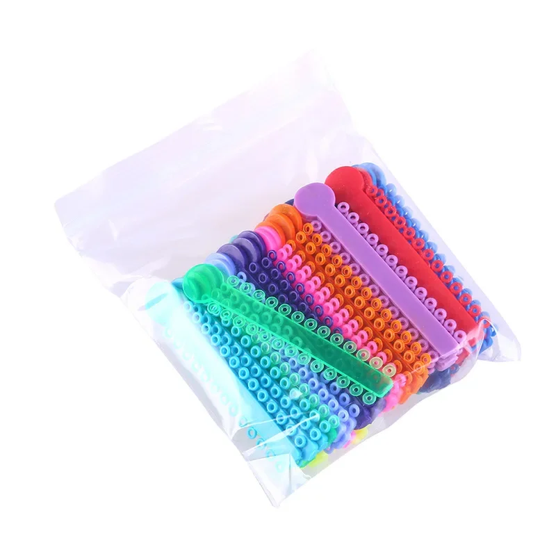 40Pcs/pack Dental Orthodontic Elastic Ligature Ties Colorful Bands for Brackets Braces Orthodontics Treatment Dentist Materials