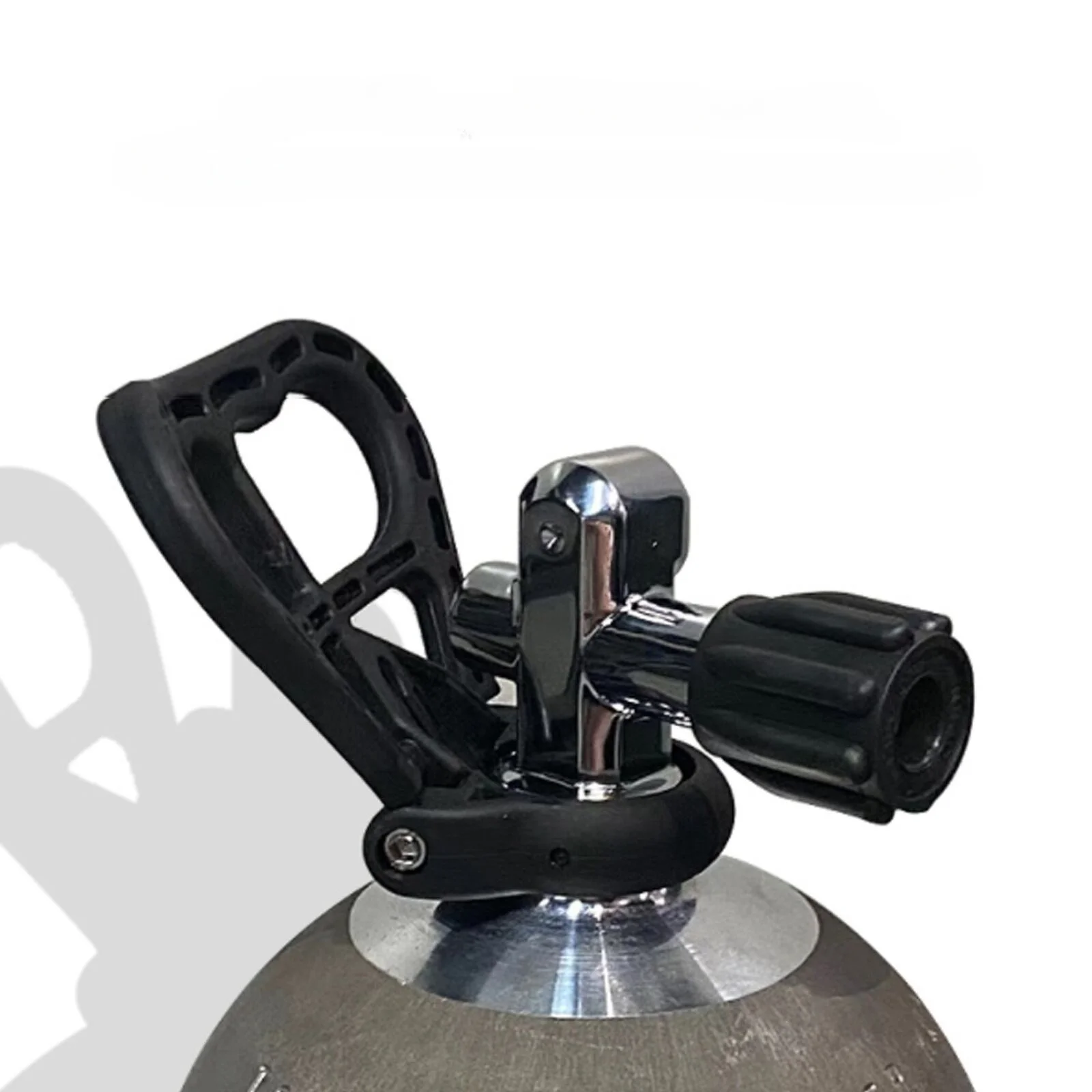 Mango de transporte de tanque de buceo de alta resistencia, botella cilíndrica de plástico, soporte plegable, OD 40mm