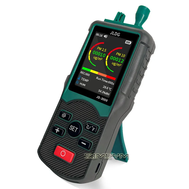 Handheld Particle Counter Air Dust Particle Detector PM2.5 PM10 Tester for Cleanroom Workshop Indoor Air Quality Monitorin
