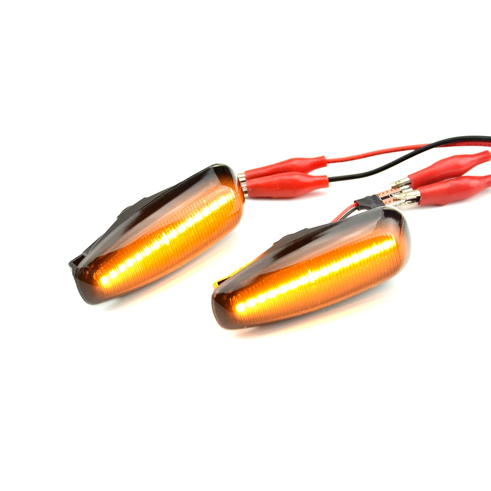 2x Dynamic Flashing Turn Signal LED Side Marker Light For Kia Ceed ED Pro Rio 3 Carens Rondo 7 Hyundai i30 Grandeur mk4 Avante