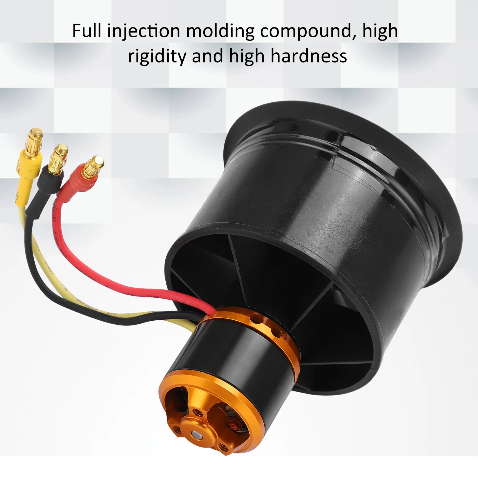 

QXMotor 50 мм EDF 12-лопастной канальный вентилятор с бесщеточным двигателем QF26114600KV 34S для радиоуправляемого самолета 12 лопастей QX‐мотор для радиоуправляемого самолета