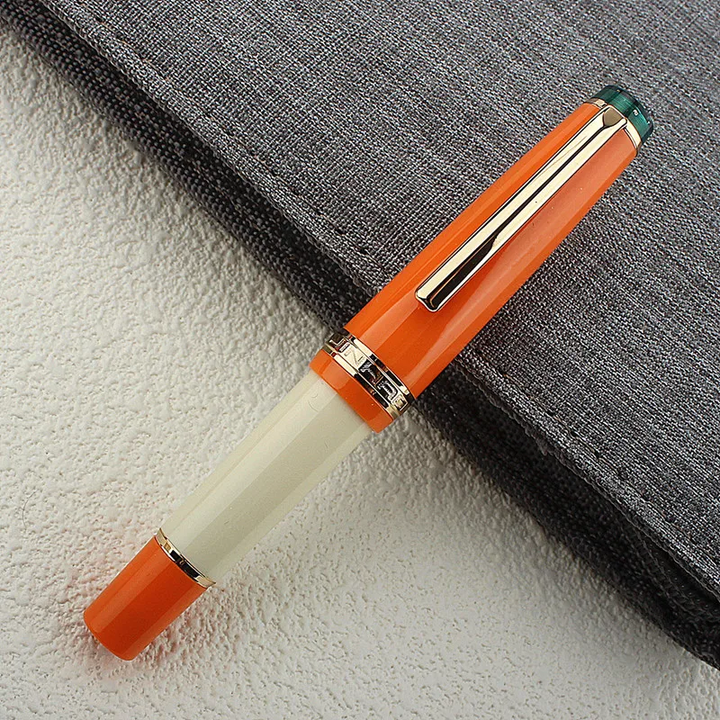 JinHao 82 MINI Fountain Pen Color Match Acrylic Pen Spin EF F M Nib Stationery Office School Supplies Golden Ink Pens