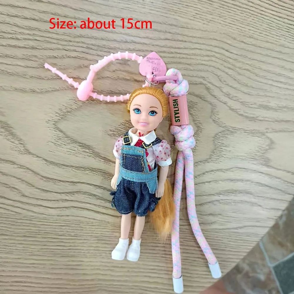 New Hanging Ornament Doll Pendant DIY Change Clothes Cute Car Key Ring Backpack Accessory for Barbie Doll Cute