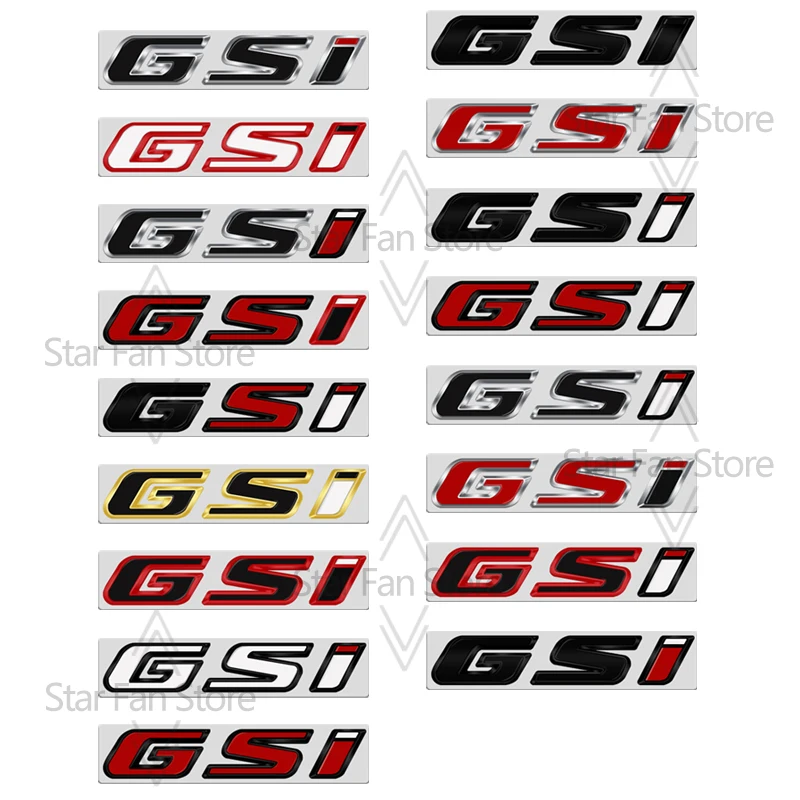 Metal GSI Badge 3D Stickers Car Trunk Body Emblem Decal Styling For Opel Adam Meriva Insignia Mokka Zafira Junior Vauxhall VXR