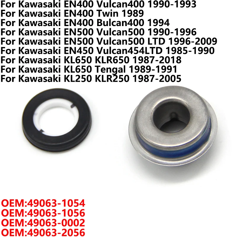 

Water Pump Seals For Kawasaki EN400 Vulcan Twin Bulcan EN500 EN450 KLR650 Tengal 49063-1054 49063-1056 49063-0002 49063-2056