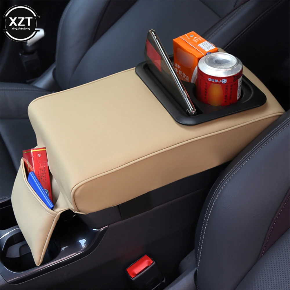 

NEW Universal Car Armrest Center Console Box Tray Organizer Cup Holder Storage Bracket Car Accessories Interior Storage Box