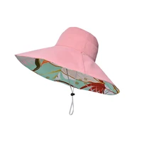 Xinbaoguan 100% Cotton European and American Cross border Women's New Double sided Fisherman Hat Summer Enlarged brim Sun hat - Image 3