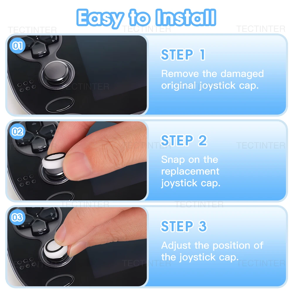 4pcs Silicone Thumbstick Grip Cover For Psvita PSV1000/2000 Console Joystick Caps Repair Parts Protector Case Game  Accessories - view 6