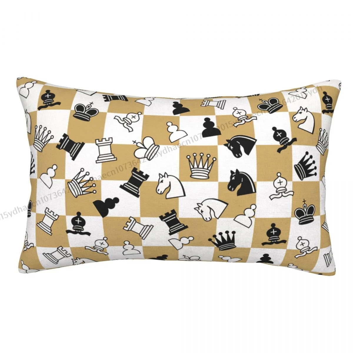 Chess Printed Pillow Case Board Game Backpack Coussin Covers Kawaii Home Decor Pillowcase