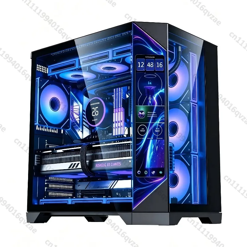 ATX Case, with Tempered Glass, with Display Screen, Computer Game Caser