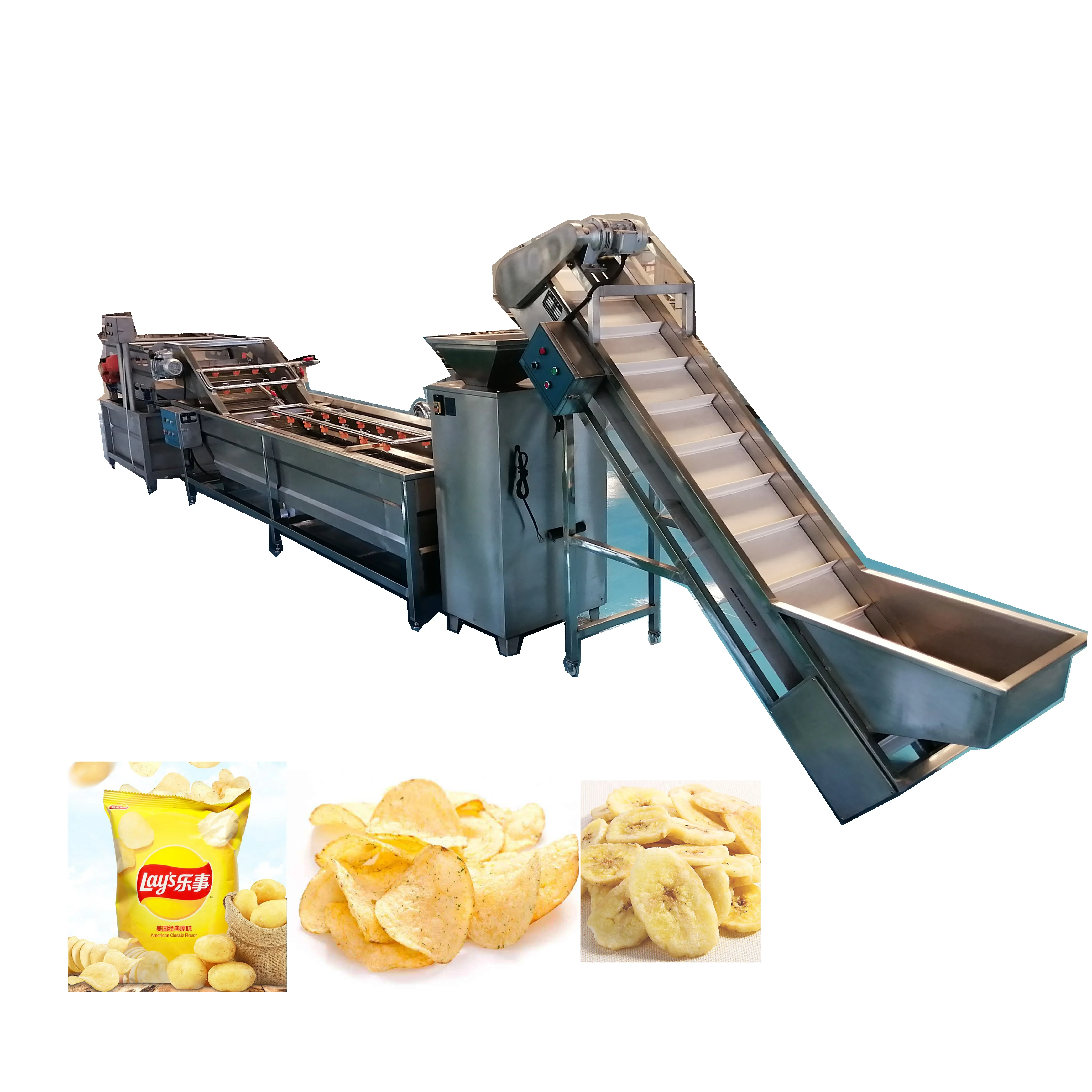 DY Machine Production Line Potato Chips Plant Equipment Frozen French Fries Production Line