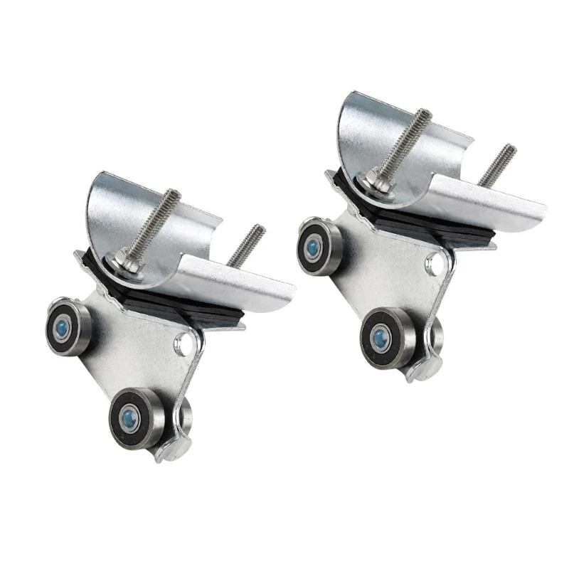 652F Cable Track Roller Assembly, Flat Cable Clamp Design with a Four-Roller Layout and 2-Piece Package for Cable or Belt
