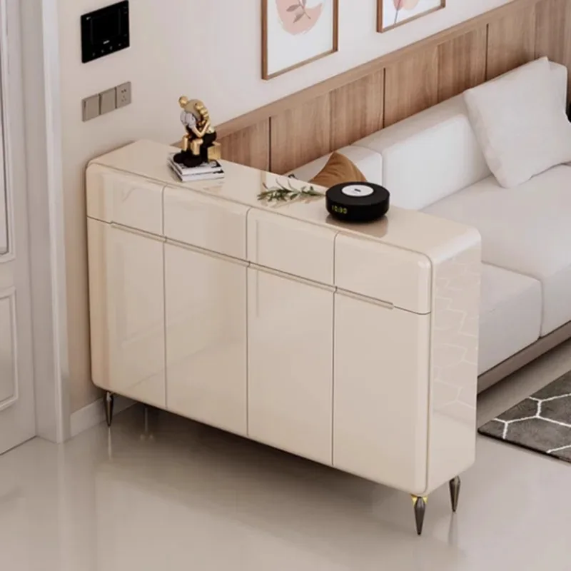 

White Modern Shoe Rack Indoor Wood Storage System Dressing Rooms Shoe Rack Multifunction Vertical Zapatero Room Decorations