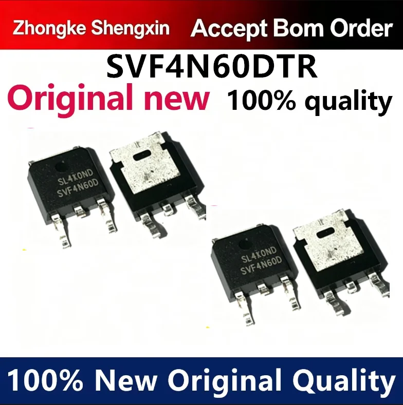 （5pcs-100pcs）Brand new original SVF4N60DR 4N60D TO-252 Silan Micro 4A/600V surface mount N-channel MOS transistor