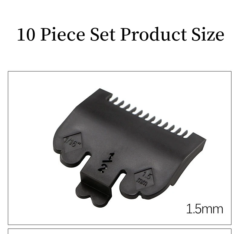 Limit Kamm für Wahl Elektrische Haarschneidemaschinen, professionelle Schneidführungskämme, 1,5 mm, 4,5 mm, Friseurzubehör, Clipper Guards Y0510 – Detail 11