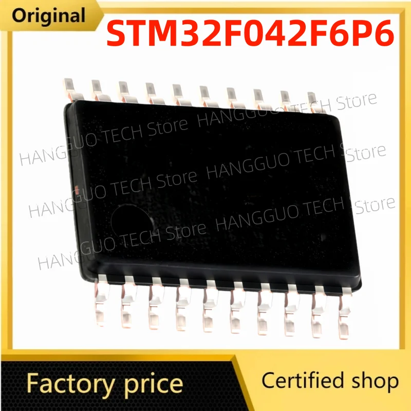 5Pcs/Lot Brand new original STM32F042F6P6 TSSOP-20 STM32F042 STM32 F042F6P6 TSSOP20 Cortex-M0 32-bit Microcontroller MCU IC Chip