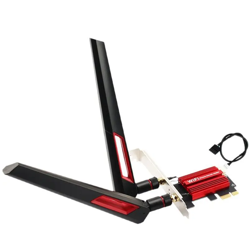 AX1800M Wifi 6 Pcie Network Card MT7921 Chip Chipset 2.4G/5G Dual-Band Wireless Wifi Adapter Bluetooth 5.2 For Windows 10/11