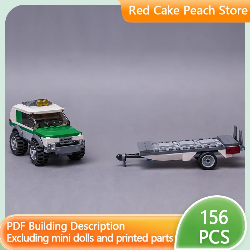 

City Car Model MOC Building Bricks Modification Off-Road Vehicle Modular Technology Children Holiday Gifts Assemble Toys Suit