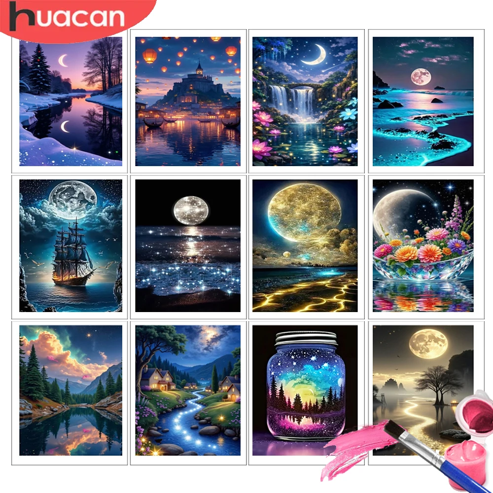 Art Craft Night - HUACAN Adult Paint By Numbers Sea