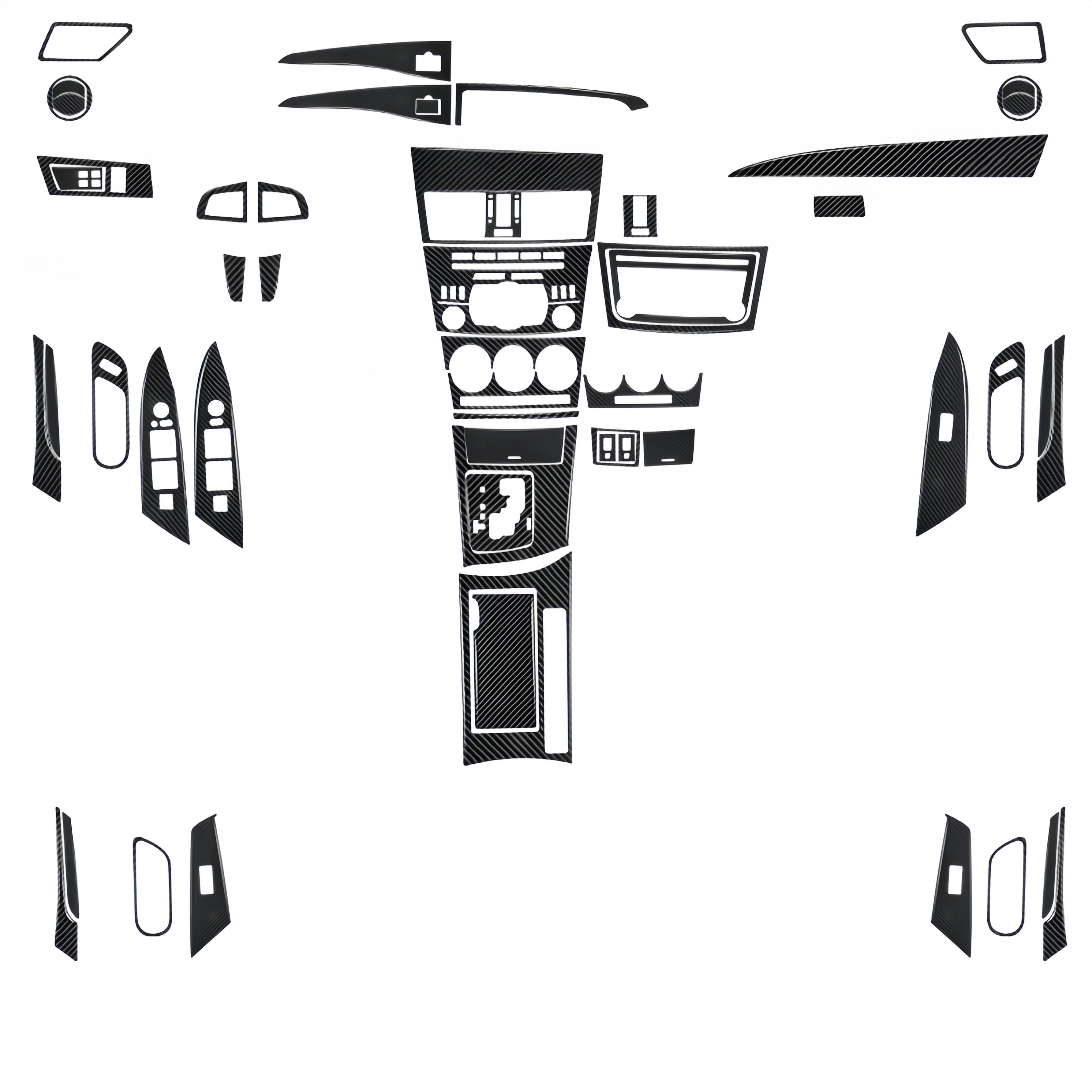 

For Mazda 3 2010-2013 Piano Black Car Interior Gear Shift Window Lift Air Outlet Dashboard Panel Trim Cover Sticker Accessories