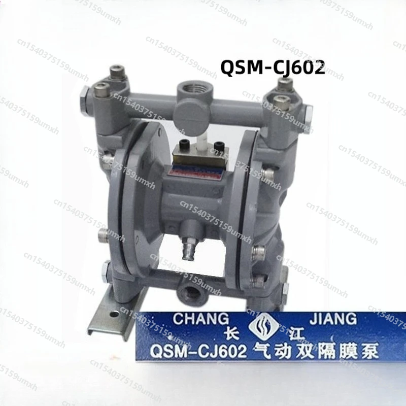 QSM-CJ602 Pneumatic Two-way Diaphragm Pump Corrosion-resistant Ink Pump Printing Machine 4-minute Pump 0.15--0.8Mpa