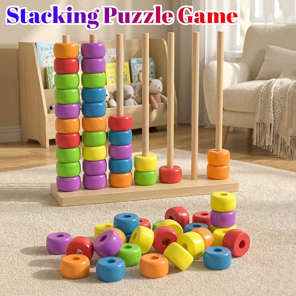color-matching-stacking-puzzle-game-fast-pattern-challenge-ring-stack-puzzle-for-2-players-competiti