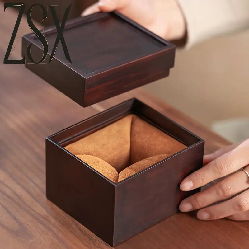 Tea Ark New Zealand Radiant Pine Log Gift Box High-end Master Cup Zisha Cup Storage Box Gift Box