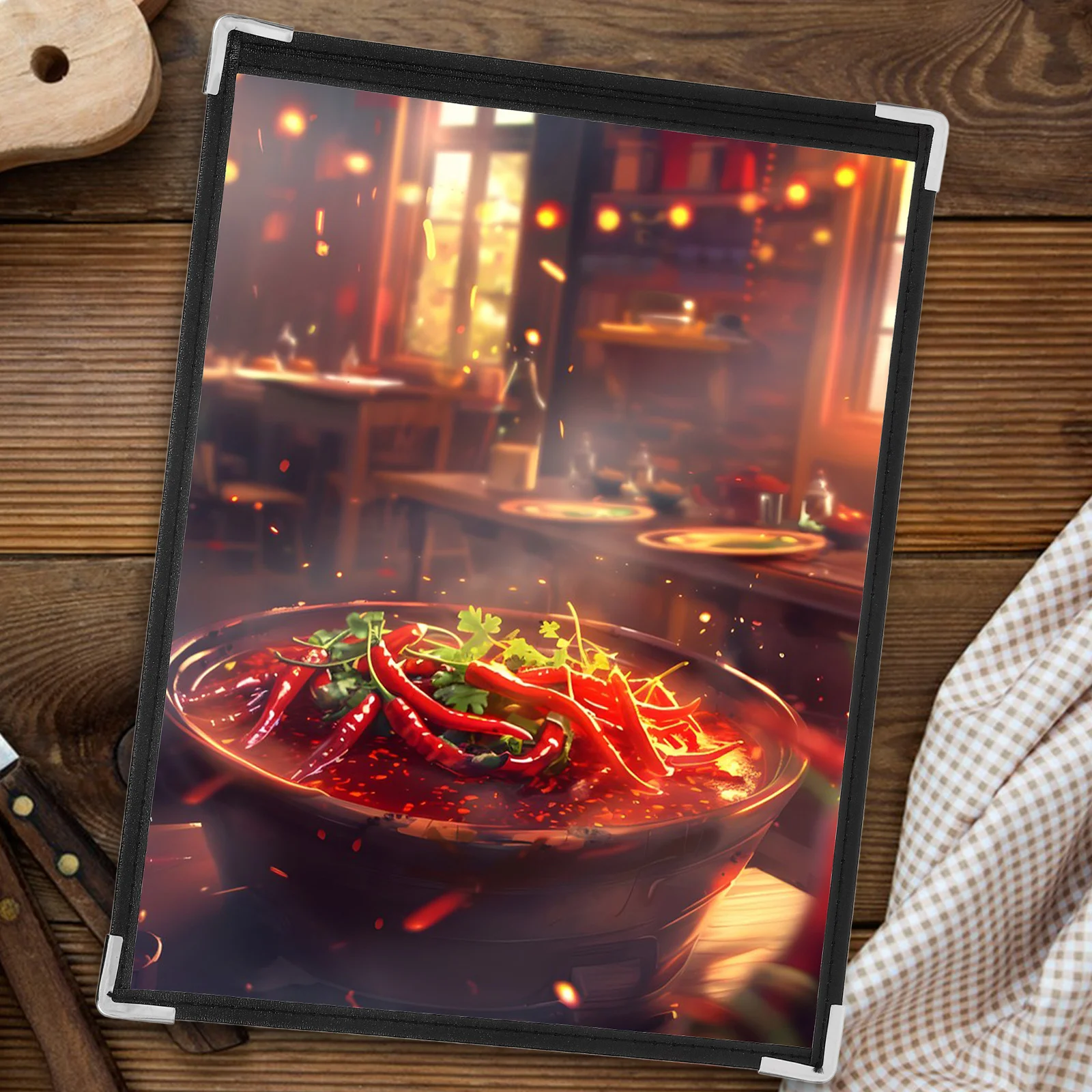 

Clear Pvc Menu Cover 2-Side Waterproof For Restaurant Cafe Bar Menu Holders Detachable Easy Clean Multipurpose Organizer