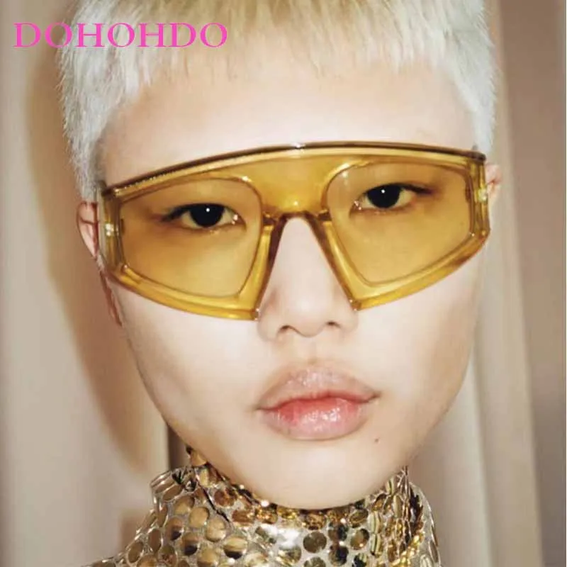 

Oversized Punk Hip Hop Sunglasses Women Men Fashion Trend Brand Designer Y2K Steampunk Outdoor Sports Cycling Sun Glasses UV400